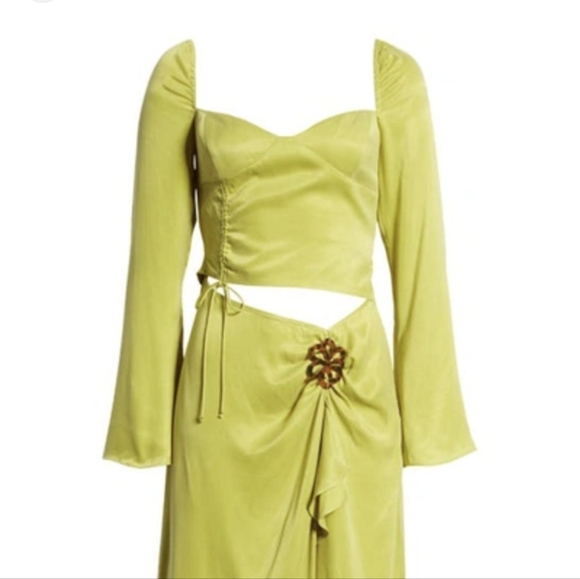 FOR LOVE AND LEMONS Allie Green Long Sleeve Dress - Picture 5 of 8